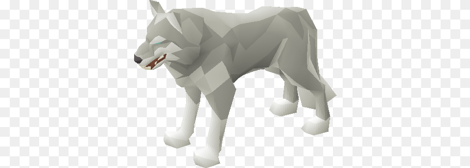 White Wolf Runescape Wolf, Animal, Mammal, Person Png Image
