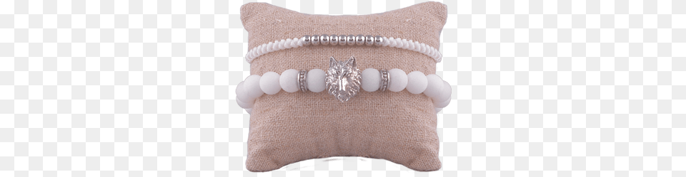 White Wolf Stack Silver Bracelet, Cushion, Home Decor, Pillow, Accessories Png Image