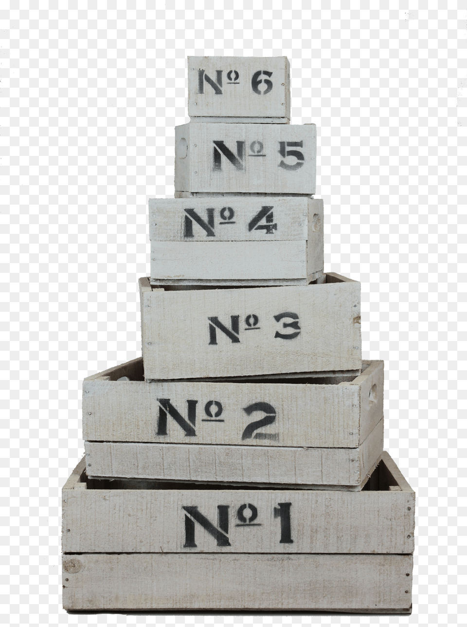 White Wooden Number Crates Plank Free Png