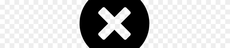 White X Image, Gray Png