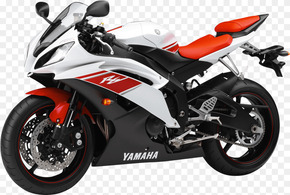 White Yamaha Yzf R6 Sport Motorcycle Bike Image Focusatone Plain Matte Black Complete Fairing Bodywork, Transportation, Vehicle, Machine, Wheel Free Transparent Png