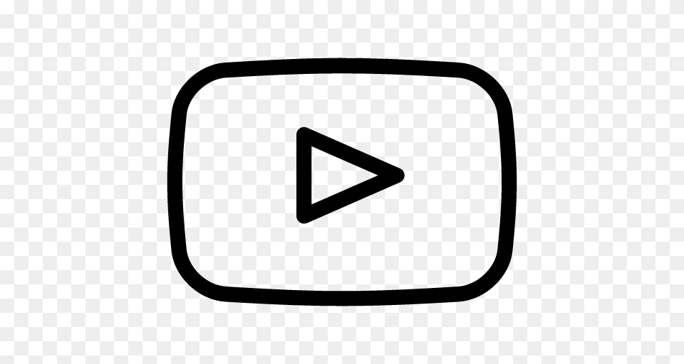 White Youtube Logos, Gray Png