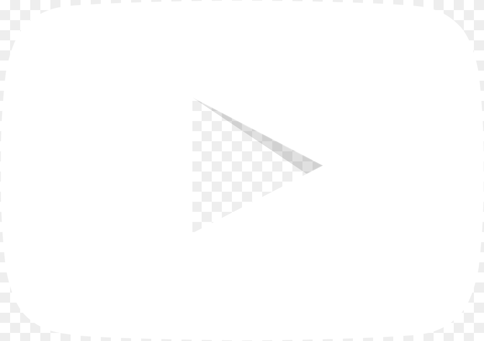 White Youtube Play Button Youtube Play Icon White, Triangle Free Png Download
