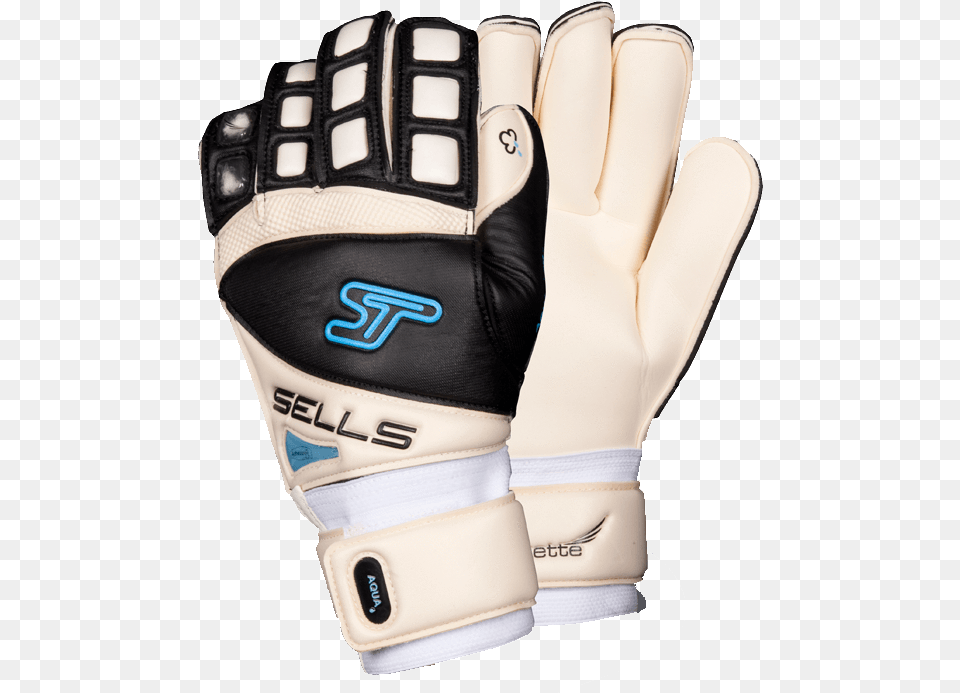 Whiteaquablack Sells Silhouette Aqua Goalkeeper Gloves, Baseball, Baseball Glove, Clothing, Glove Png