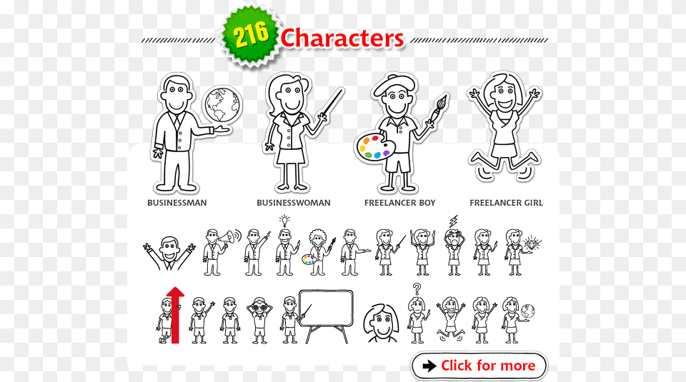 Whiteboard Animation Pack Baby, Book, Comics, Person Free Png Download