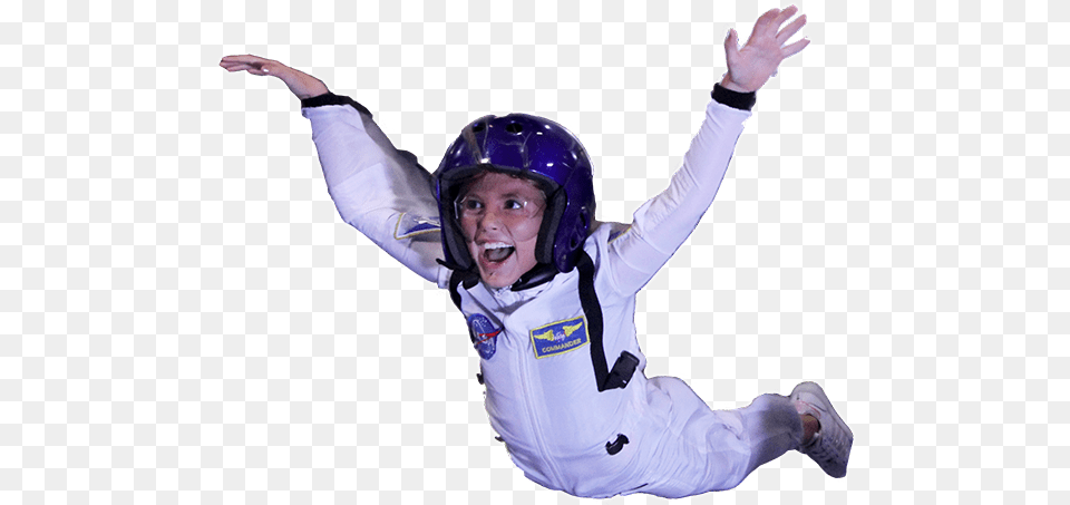 Whitekid Parachuting, Person, Helmet, Child, Crash Helmet Free Png Download