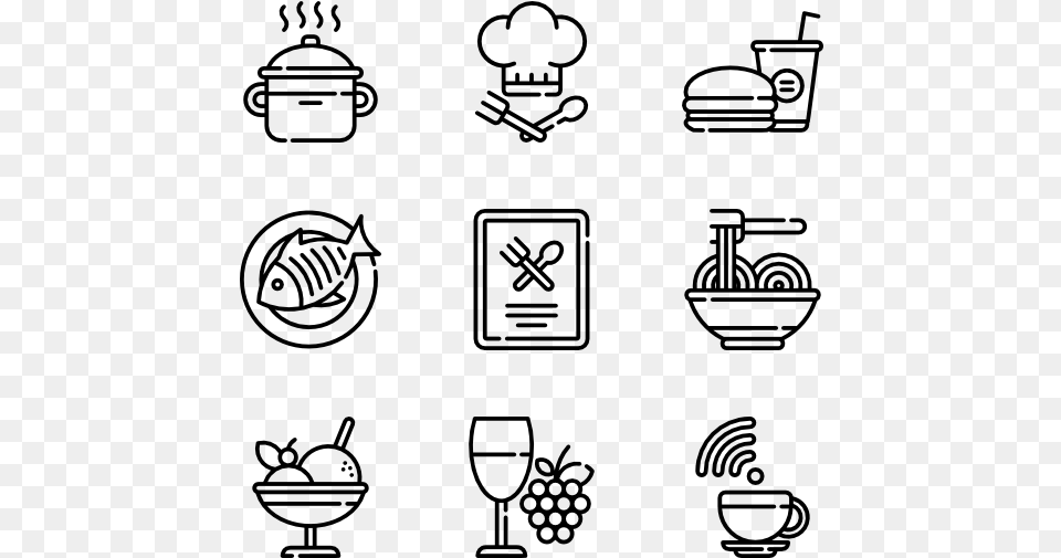 Whiteline Kitchen Icon Transparent Background, Gray Free Png Download