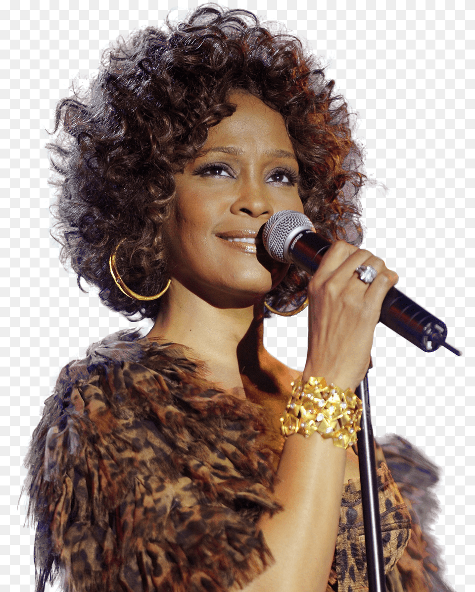 Whitney Houston Pre Grammy 2009, Performer, Microphone, Body Part, Electrical Device Free Png