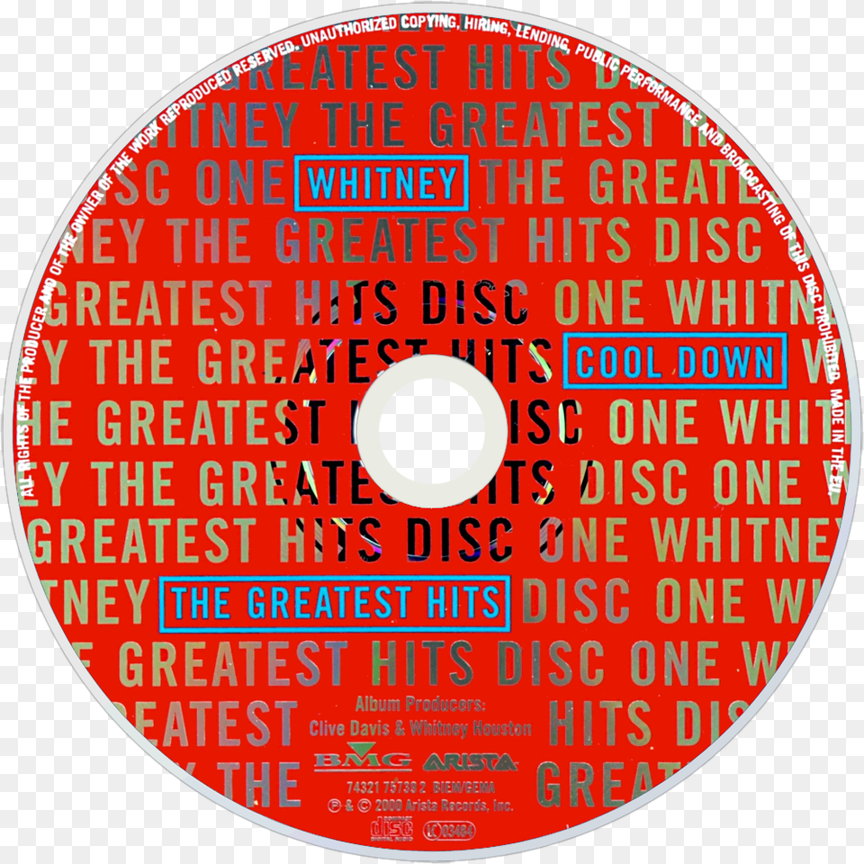 Whitney Houston The Greatest Hits, Disk, Dvd Free Transparent Png