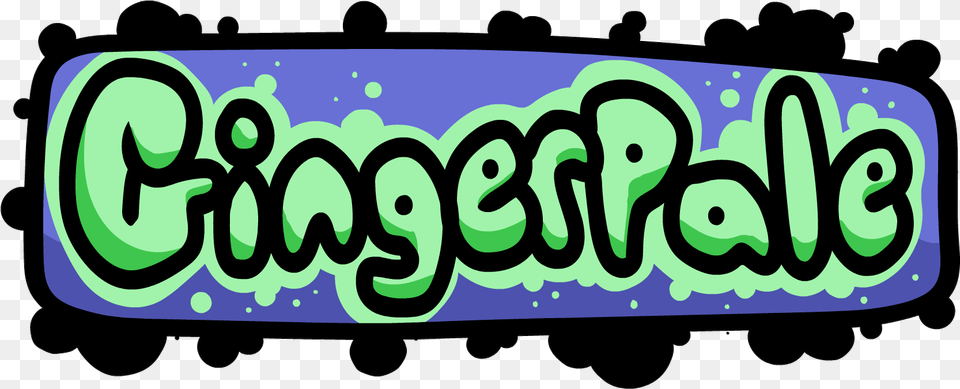 Who Am I Hi There Im Gingerpale I Make Animations Gingerpale Logo, Sticker, Text, Green, License Plate Free Transparent Png