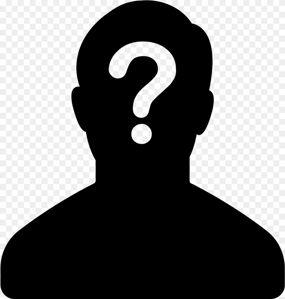 Who Am I Transparent Who Am I Man With Question Mark Face, Gray Free Png Download
