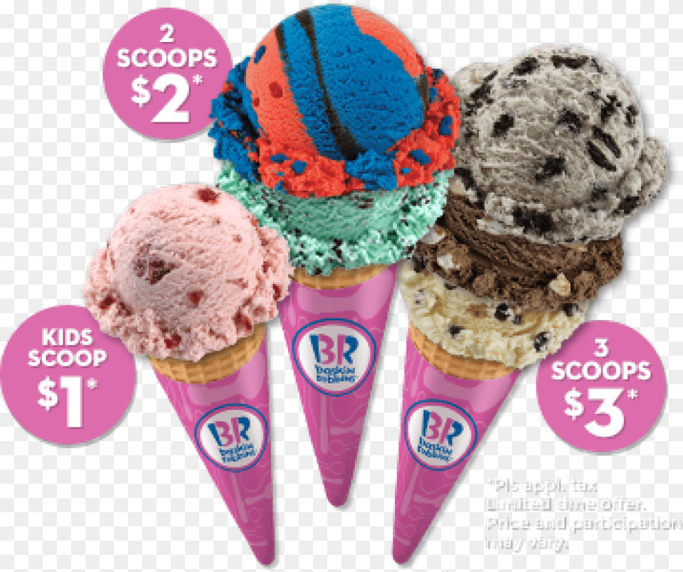 Who Can Say No To 1 Ice Creamclass Img Responsive 3 Scoop Ice Cream Baskin Robbins, Dessert, Food, Ice Cream, Soft Serve Ice Cream Free Png Download