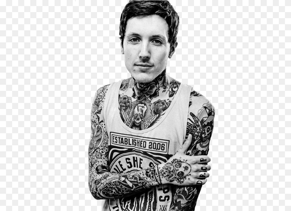 Who Is This Man And How Do I Make Him My Husband Oliver Sykes Arm Tattoo, Skin, Portrait, Photography, Person Free Png