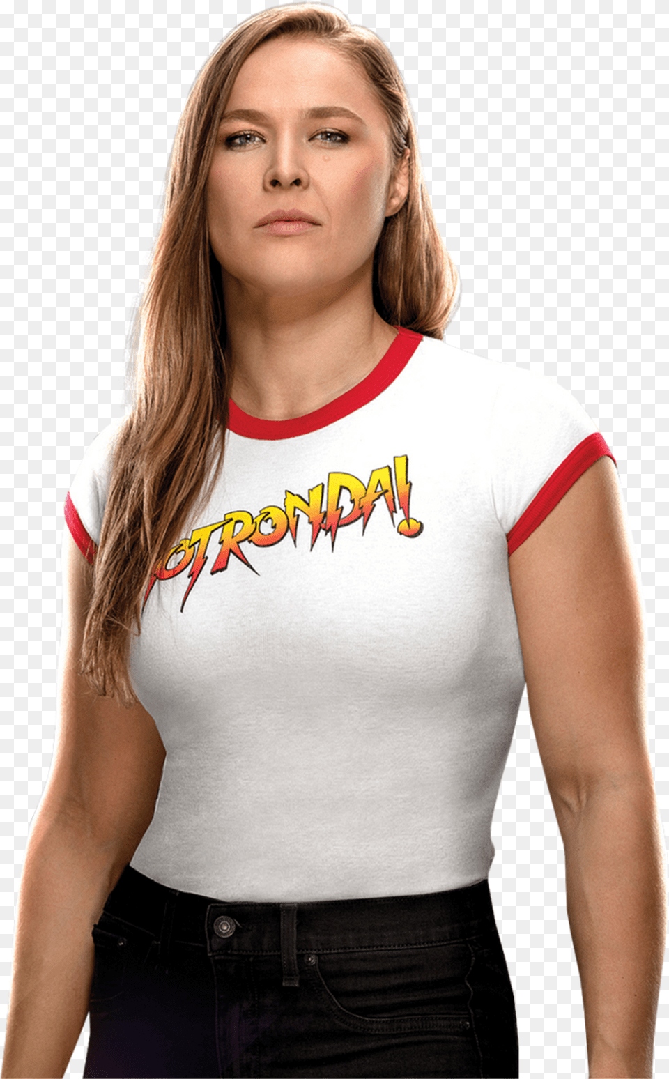 Who Likes The Present Version Of Wwe Ronda Rousey, Adult, T-shirt, Person, Female Png Image