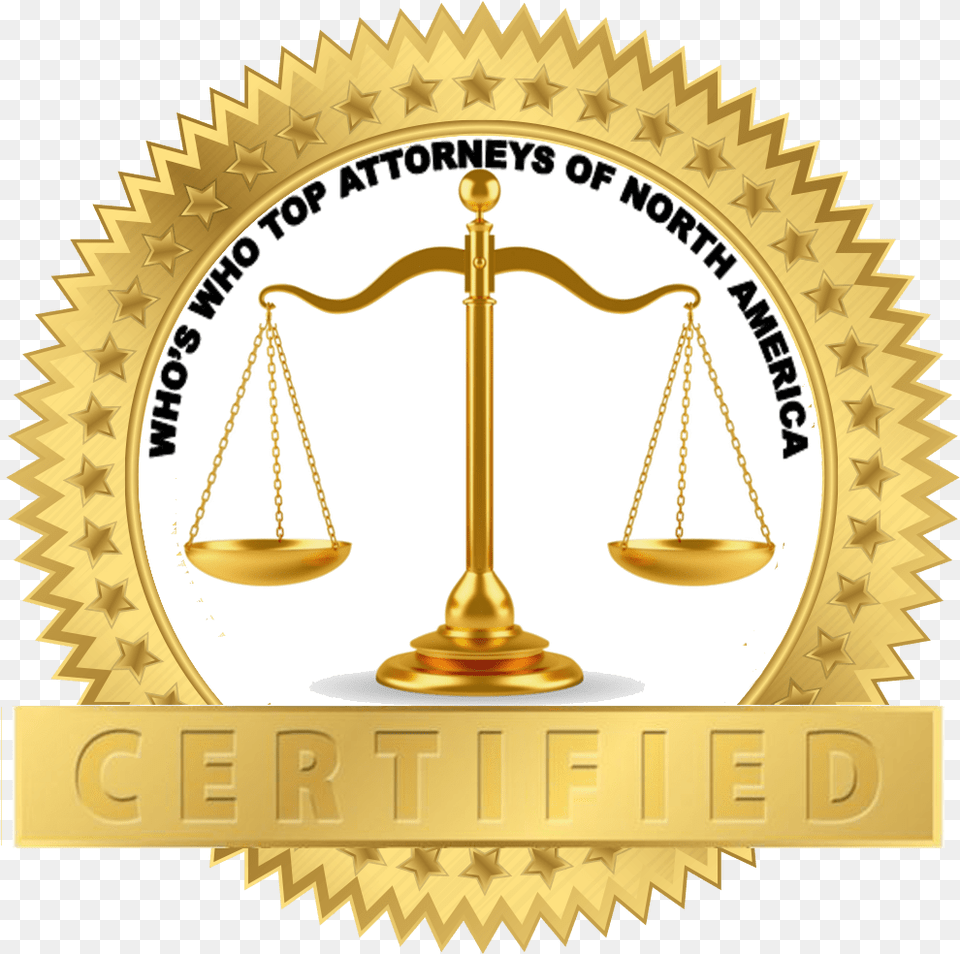 Who S Who Top Attorneys Of North America National Senior Beta Club Logo, Scale, Gold Png