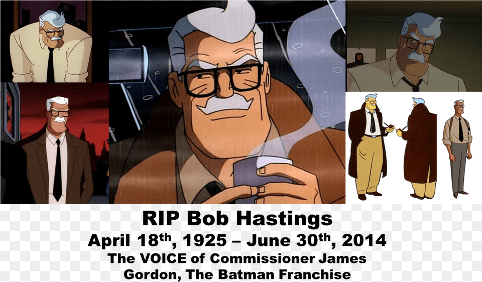 Who Will Light The Bat Signal Now Rest In Peace Bob Animated Series James Gordon, Adult, Baby, Person, Man Png Image