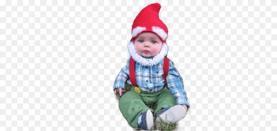 Who Would Resist A Cute Gnome Baby Disfraces Sencillos Para Bebes, Photography, Person, Head, Hat Free Transparent Png