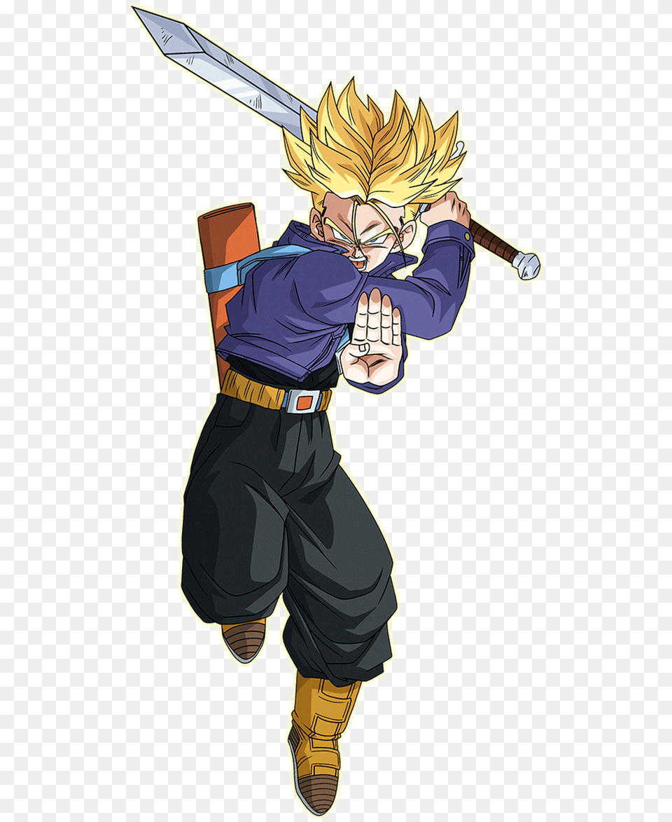 Who Would Win Piccolo Or Future Trunks World Of Dragon Ball Future Trunks Ssj, Book, Comics, Publication, Person Png Image