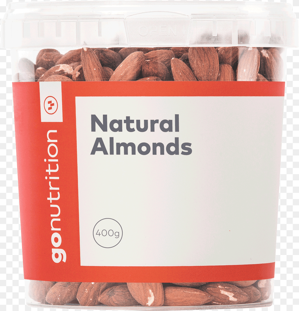 Whole Almonds No Added Salt Sugar Or Flavouring Gonutrition Natural Almonds 400g Fruits, Food, Produce, Almond, Grain Free Png Download