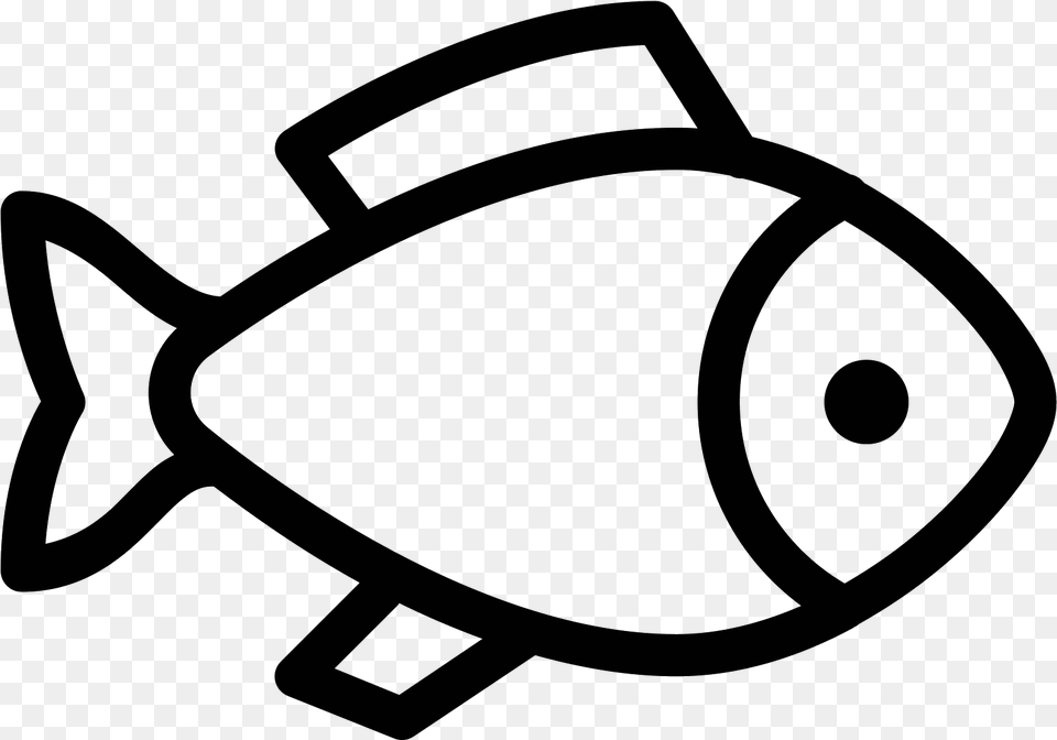 Whole Fish Icon Fish Icon, Gray Free Png Download