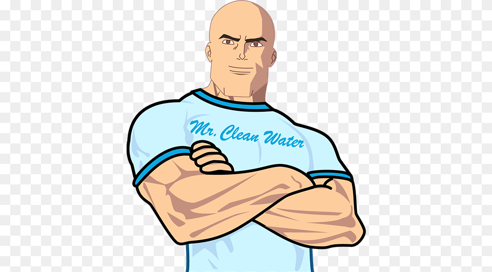 Whole House Water Filter Water Softener Mcallen Tx Mr Clean Water, Clothing, T-shirt, Adult, Male Free Png Download