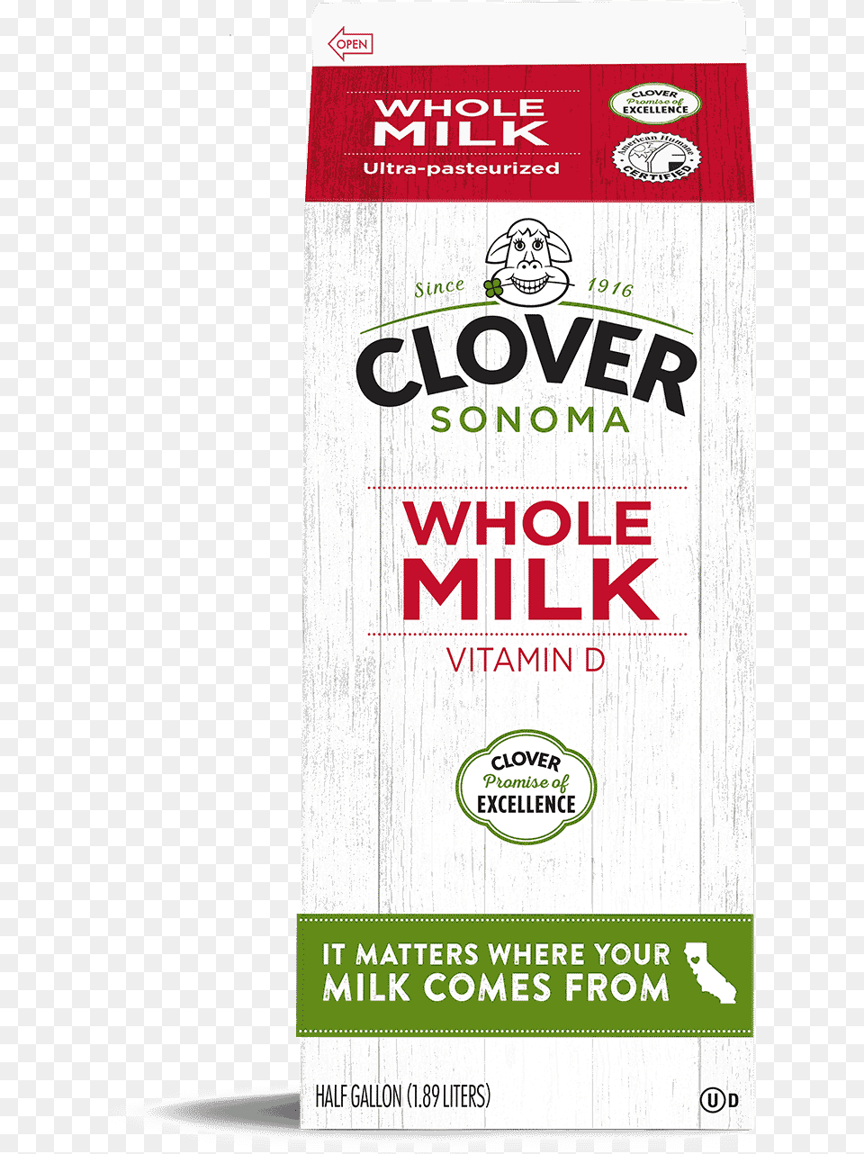 Whole Milk Clover Organic Farms Heavy Whipping Cream 16 Oz Carton, Advertisement, Poster, Person, Food Png