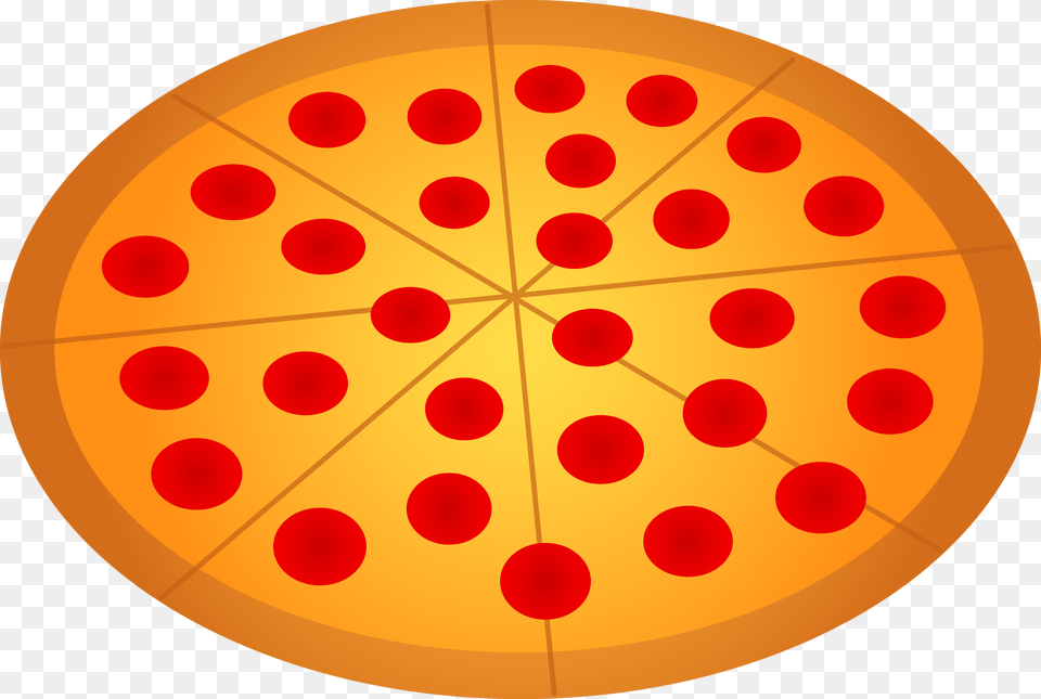 Whole Pepperoni Pizza Clip Art Pizza Pepperoni Clip Art, Food, Pattern, Sweets Png Image