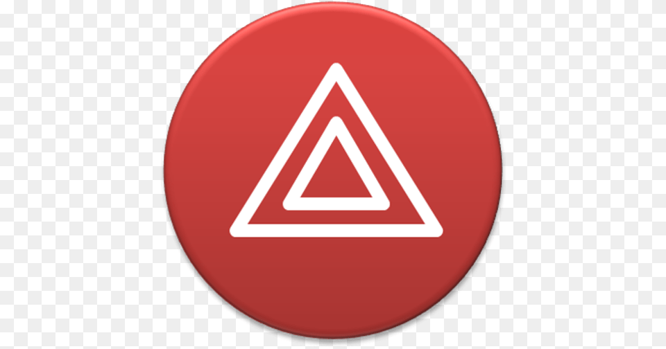 Whole Phone Respond To A Panic Button Car Hazard Sign, Triangle, Symbol, Disk Png