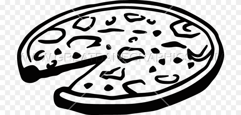 Whole Pizza Clip Art Black And White, Person Free Transparent Png