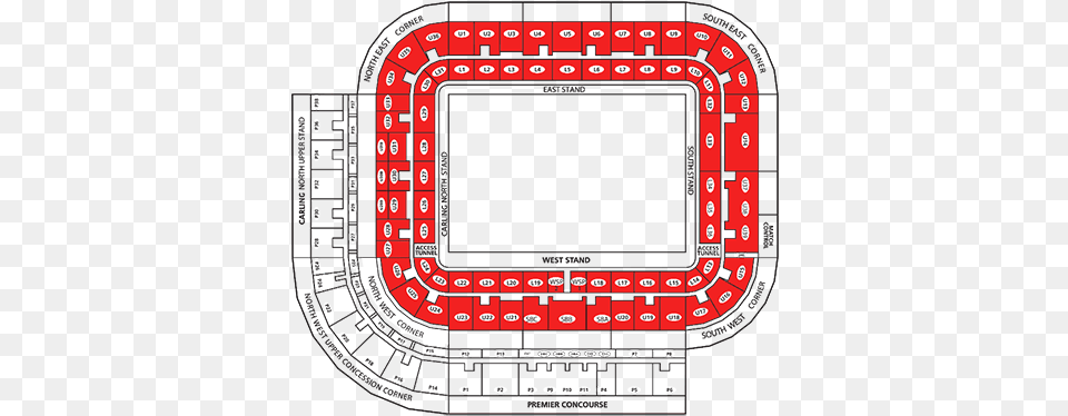 Whole Stadium Stadium Of Light Seating Plan, Cad Diagram, Diagram, Scoreboard, Architecture Free Png