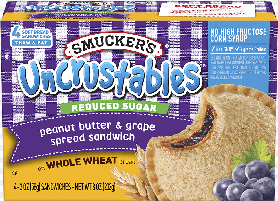 Whole Wheat Uncrustables, Bread, Food, Fruit, Plant Png