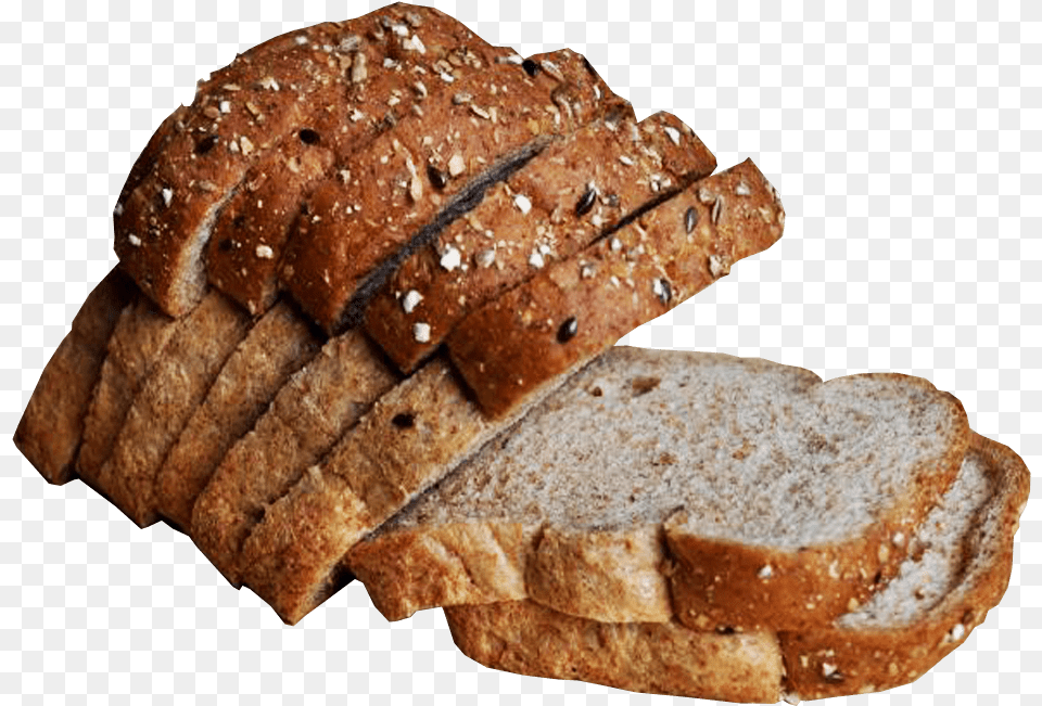 Wholemeal Bread Sliced Transparent Wholemeal Bread, Food Png Image