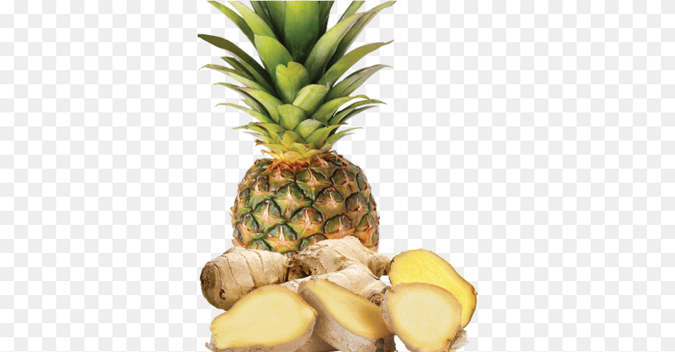 Wholepineappleandginger Pineapple And Ginger, Food, Fruit, Plant, Produce Png