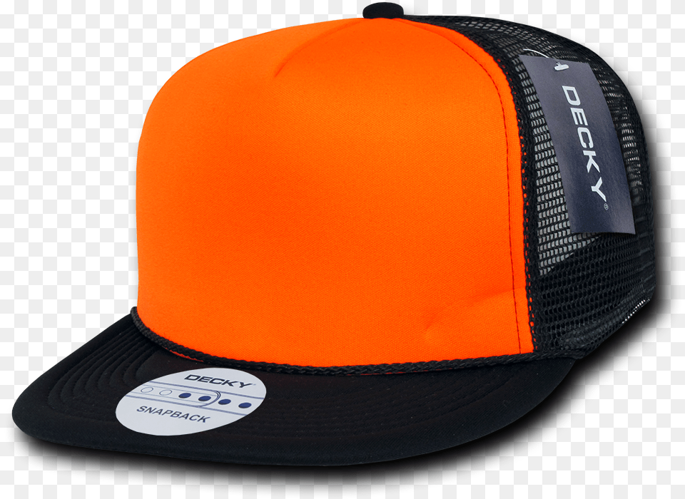 Wholesale Blank Flat Bill Neon Trucker Foam Mesh Hats Trucker Hat, Baseball Cap, Cap, Clothing, Helmet Free Png Download