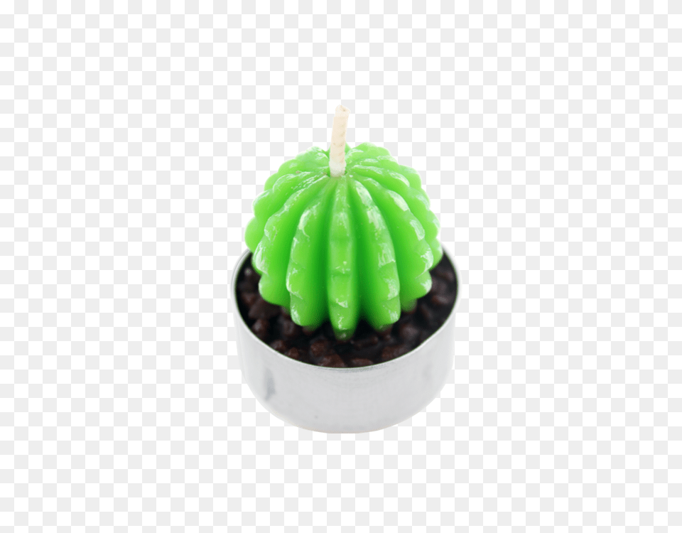 Wholesale Cute Shaped Cactus Candle Green Plant Candle, Food, Cream, Dessert Free Transparent Png