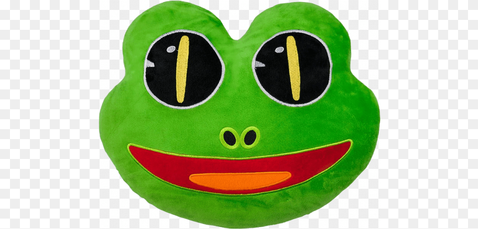 Wholesale Frog Emoji Cushion Plush, Toy, Home Decor Free Png