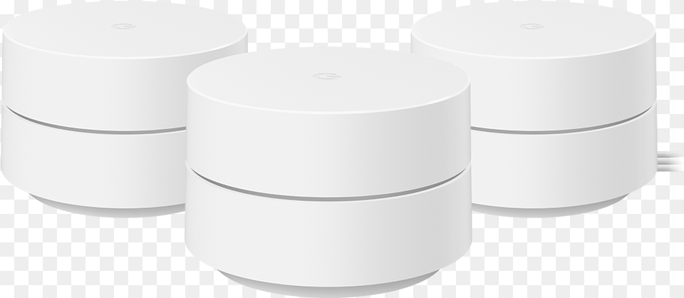 Wholesale Google Google Wifi Mesh Router 3 Pack White Solid, Cylinder, Paper, Tape Png