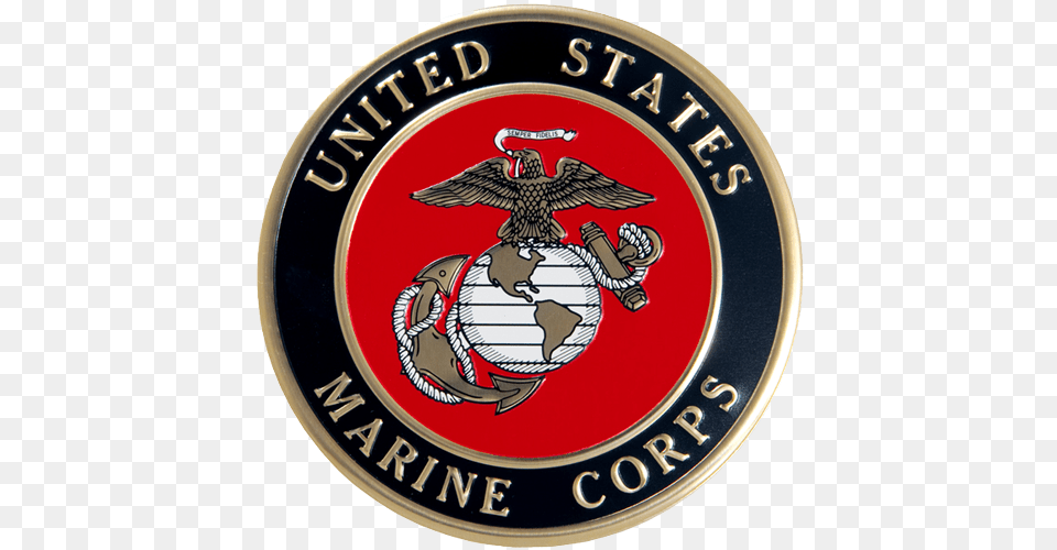 Wholesale Memorial Military Emblem United States Marine Marine Corps Emblem, Badge, Logo, Symbol, Animal Png