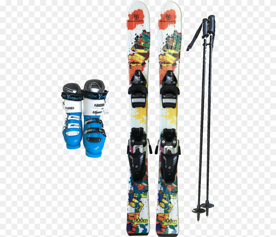 Wholesale Outdoor Skis Set With Ski Pole Ski Boot And Ski Binding, Clothing, Footwear, Nature, Outdoors Free Transparent Png
