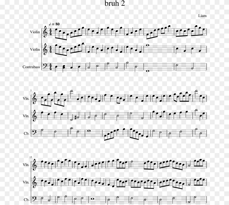 Whom The Bell Tolls Trumpet Sheet Music, Gray Free Png Download