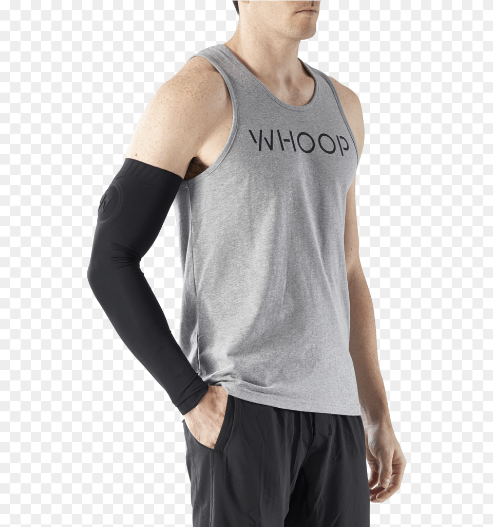 Whoop Impact Series Full Arm Sleeve Man, Undershirt, Clothing, Tank Top, Person Png