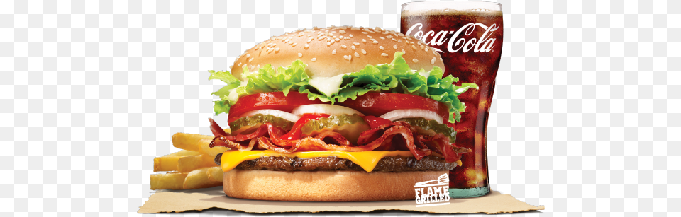 Whopper Bacon Cheese Value Meal Burger King Whopper Cheese, Food Free Png