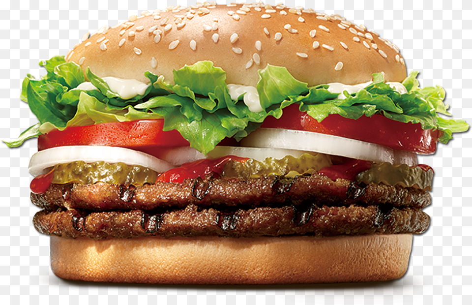 Whopper Hamburger Cheeseburger Burger King Premium Doppel Whopper Burger King, Food Png