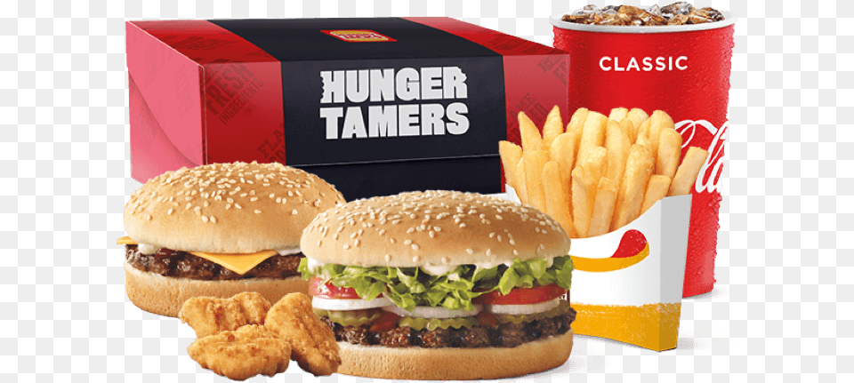Whopper Hunger Tamers Hungry Jacks Hunger Tamer, Burger, Food, Lunch, Meal Free Transparent Png