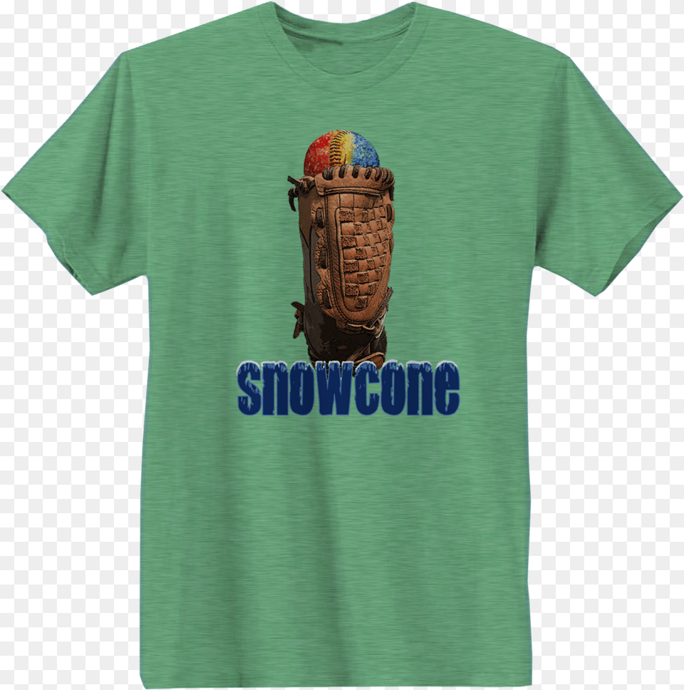 Whos On First Apparel Snowcone Tee In Triblend Green Gelato, T-shirt, Sport, Glove, Clothing Free Png