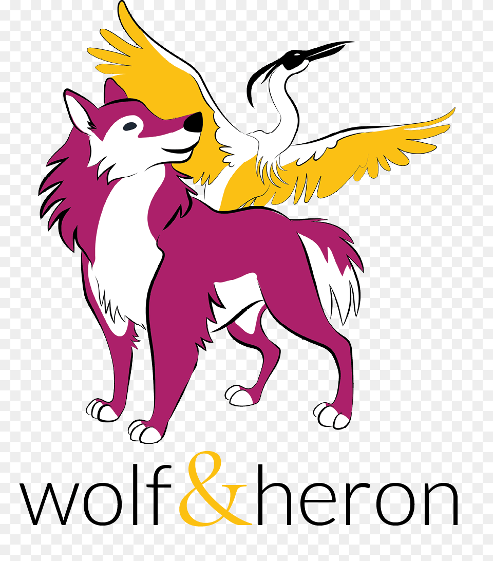 Why A Wolf And Heron Wolf Heron, Book, Publication, Comics, Animal Free Png