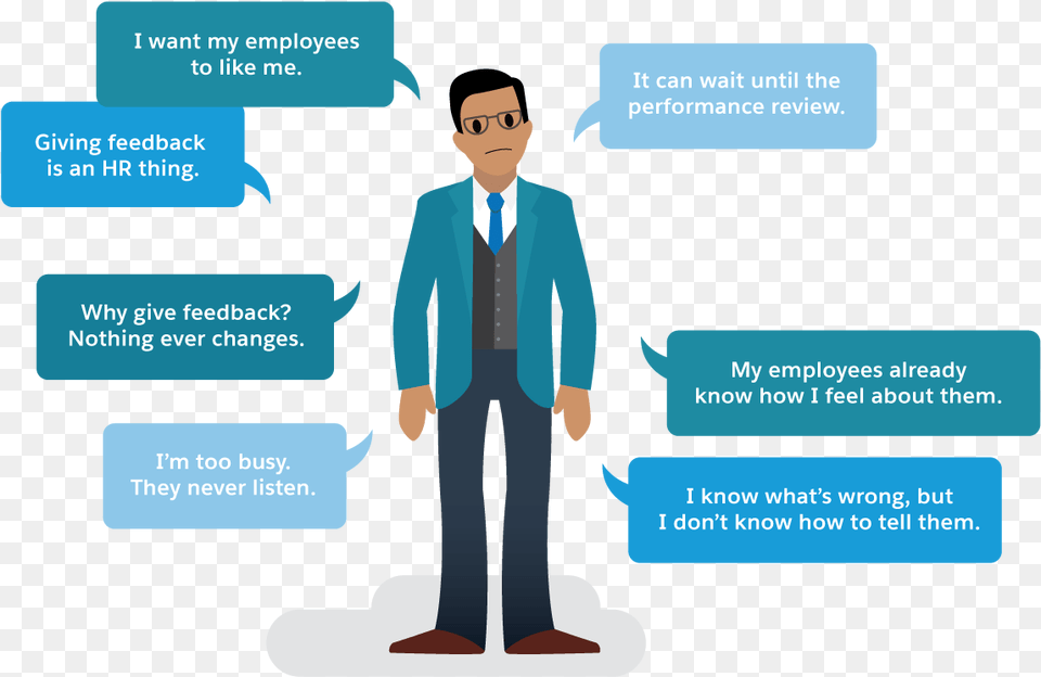 Why Aren T Managers Giving Feedback A Man With Thought Businessperson, Adult, Male, Person, Formal Wear Png Image
