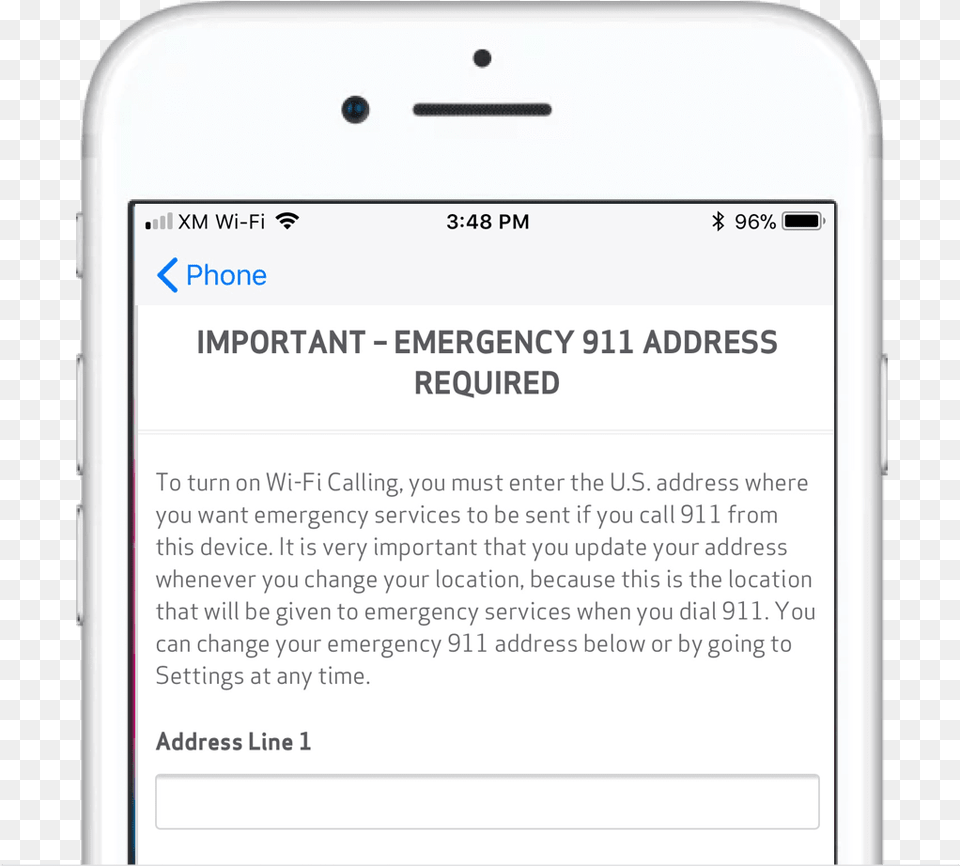 Why Do I Need To Register A Physical Emergency Address Apl Itunes Com Bill, Electronics, Mobile Phone, Phone, Text Free Png Download