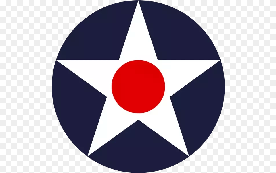 Why Doesnt America Use The Star Symbol Us Army Air Corps Roundel, Star Symbol, Disk Png