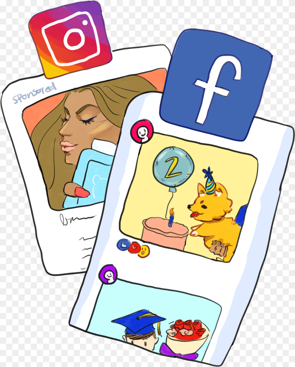 Why Facebook Is The Goat Of Social Media Platforms Cartoon, Text, Face, Head, Person Png Image